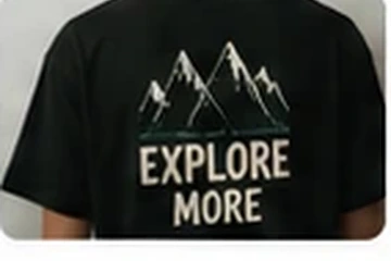 Explore More baskılı siyah tişört